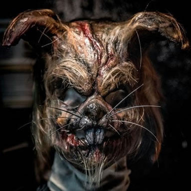 Латексная маска «Адский кролик»