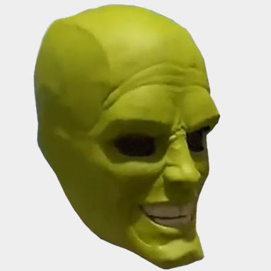Оригинальная латексная маска «Маска» из кинофильма «Маска»