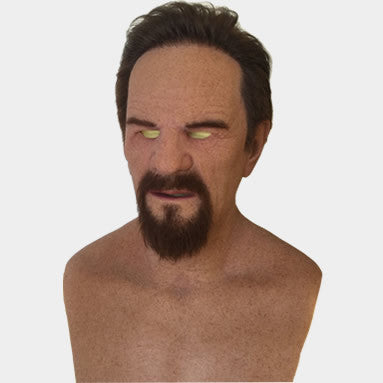 Силиконовая маска «Доктор» (с бровями, бородой и волосами)