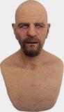 Силиконовая маска «Гейзенберг» из сериала «Во все тяжкие» (с бровями и бородой)