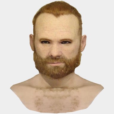 Силиконовая маска рыжеволосого взрослого мужчины «Ирландец»