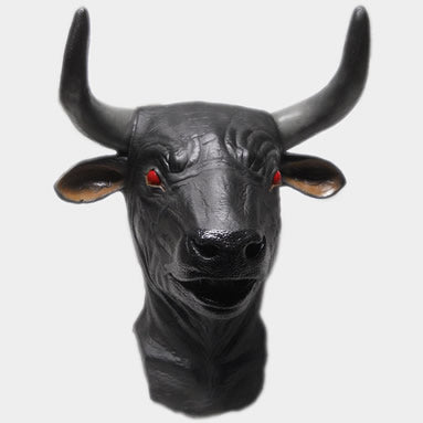 Латексная маска чудовища человека-людоеда с головой быка «Минотавр»