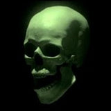 Латексная маска «Смерть» светящаяся в темноте