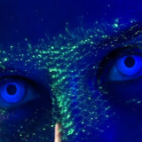 Ультрафиолетовые контактные линзы "Бельмо", светящиеся